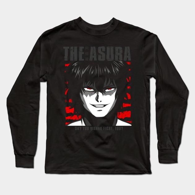 Tokita Ohma FIGHT Kengan Ashura Long Sleeve T-Shirt by JPNDEMON